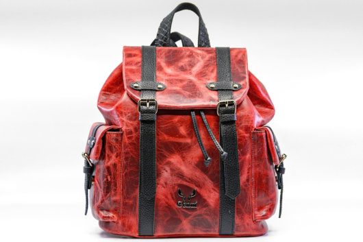 RED PULL-UP BACKPACK "MEDIUM"