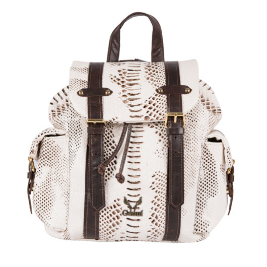 OFF WHITE PYTHON BACKPACK "MEDIUM''