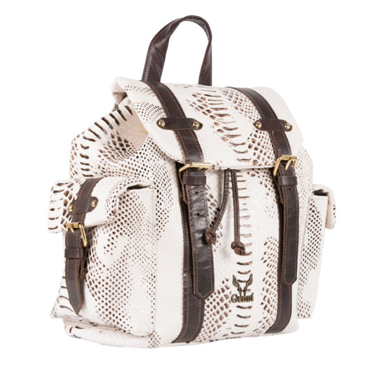 OFF WHITE PYTHON BACKPACK "MEDIUM''