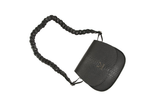 SHOULDER BAG WITH LEATHER CHAIN