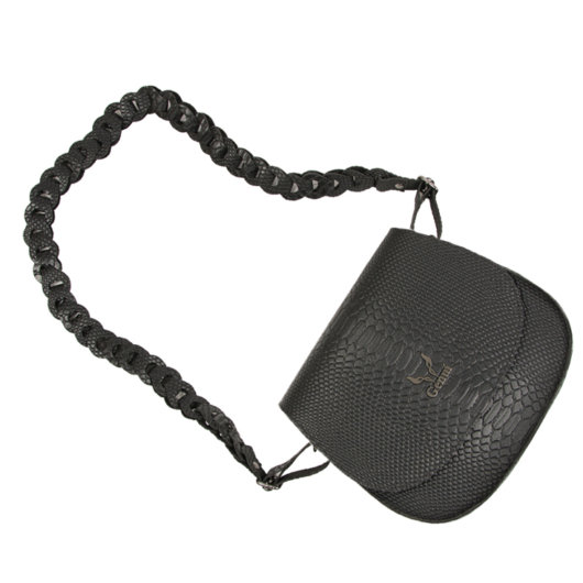SHOULDER BAG WITH LEATHER CHAIN