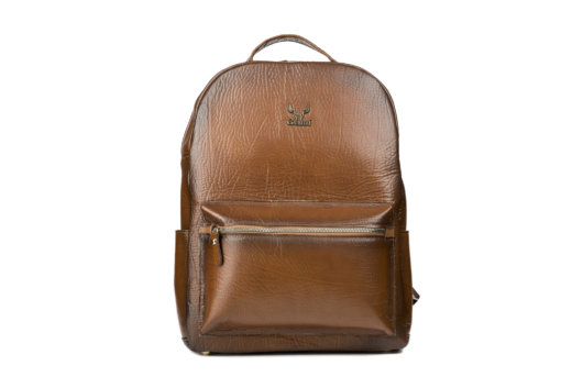 BACKPACK WITH BLACK SHADOWS EFFECT IN TAN