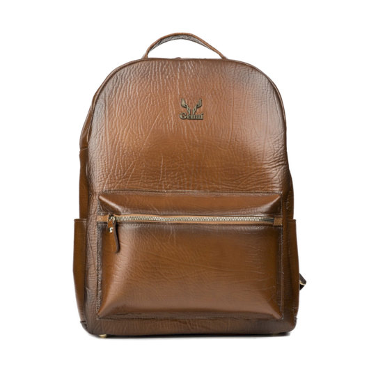 BACKPACK WITH BLACK SHADOWS EFFECT IN TAN