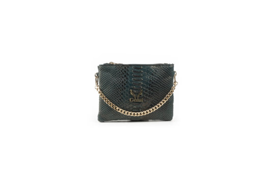 2 IN 1 CLUTCH BAG IN DARK GREEN