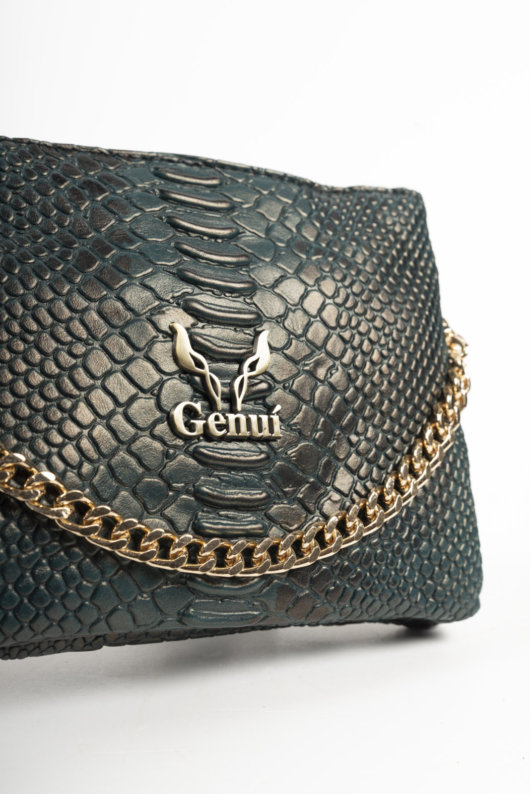 2 IN 1 CLUTCH BAG IN DARK GREEN