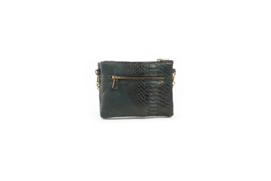 2 IN 1 CLUTCH BAG IN DARK GREEN