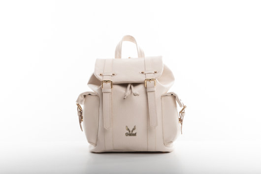 CREAM BACKPACK-”MEDIUM”