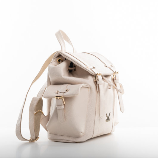 CREAM BACKPACK-”MEDIUM”