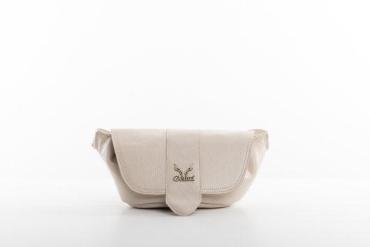 BELT BAG WITH FLAP IN CREAM