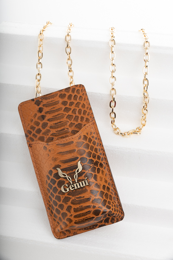 TAN NECK POUCH