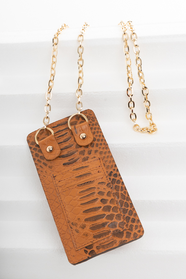 TAN NECK POUCH