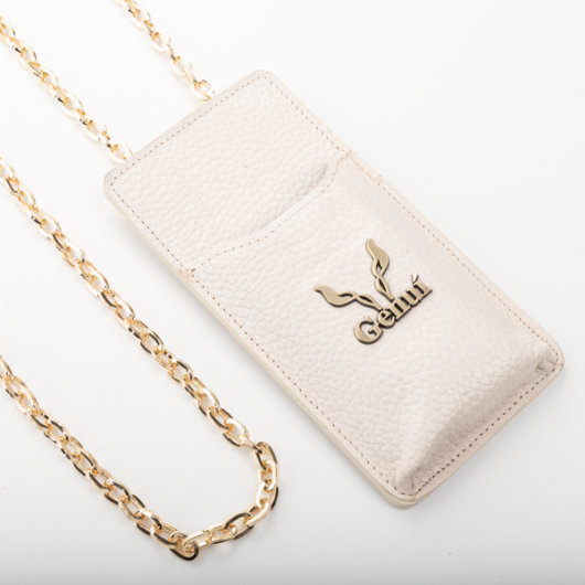 CREAM NECK POUCH