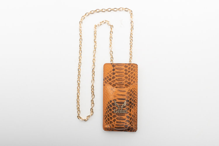 TAN NECK POUCH