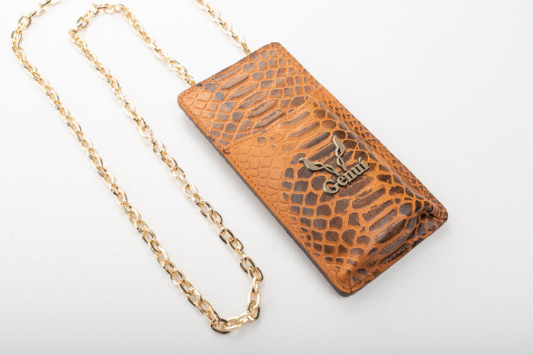 TAN NECK POUCH