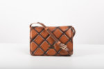 QUILTED SHOULDER BAG IN TAN