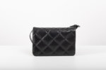 QUILTED SHOULDER BAG IN BLACK