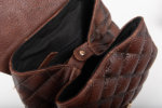 QUILTED BACKPACK IN BROWN
