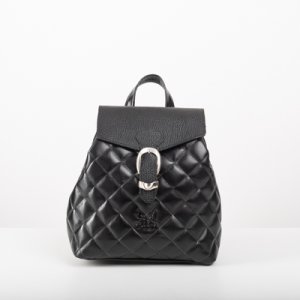 QUILTED BACKPACK IN BLACK