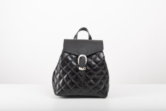 QUILTED BACKPACK IN BLACK