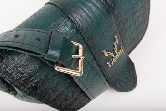 BELT BAG WITH FLAP IN DARK GREEN