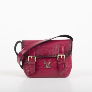 Τσαντακι χιαστι με καπακι magenta