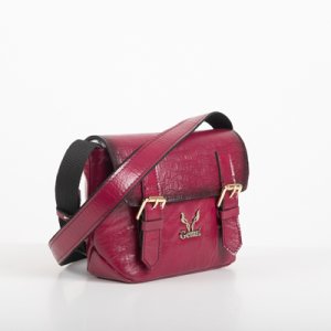 Τσαντακι χιαστι με καπακι magenta