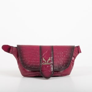 BELT BAG WITH FLAP IN MAGENTA