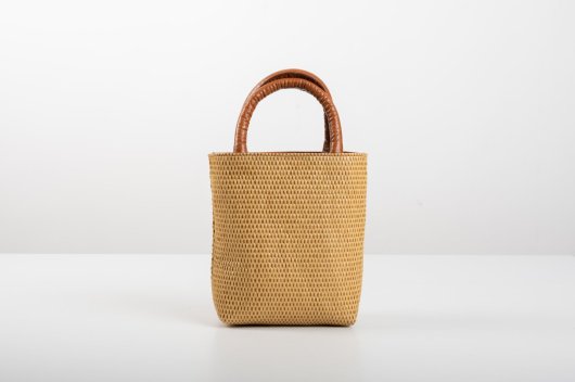 NATURAL RAFFIA HANDBAG WITH EMBROIDERY