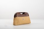NATURAL RAFFIA CLASP HANDLE HANDBAG