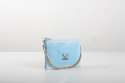 2 IN 1 CLUTCH BAG IN LIGHT BLUE