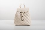 QUILTED BACKPACK IN CREAM