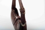 LEATHER SHOULDER BAG IN BROWN