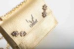 STRASS SHOULDER BAG IN GOLD