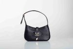 LEATHER SHOULDER BAG IN BLACK