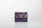 STRASS SHOULDER BAG IN PURPLE