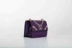 STRASS SHOULDER BAG IN PURPLE