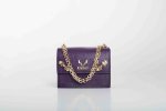 STRASS SHOULDER BAG IN PURPLE