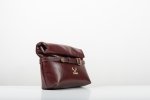 ΔΕΡΜΑΤΙΝΗ ΤΣΑΝΤΑ ΧΕΙΡΟΣ ΜΕ VINTAGE ΑΓΚΡΑΦΑ BORDEAUX