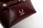 ΔΕΡΜΑΤΙΝΗ ΤΣΑΝΤΑ ΧΕΙΡΟΣ ΜΕ VINTAGE ΑΓΚΡΑΦΑ BORDEAUX